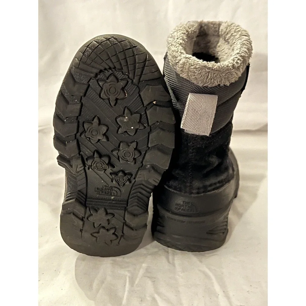The North Face Girls Dark Gray Youth Sz‎ 11 Faux Alpine Fun Winter Boots